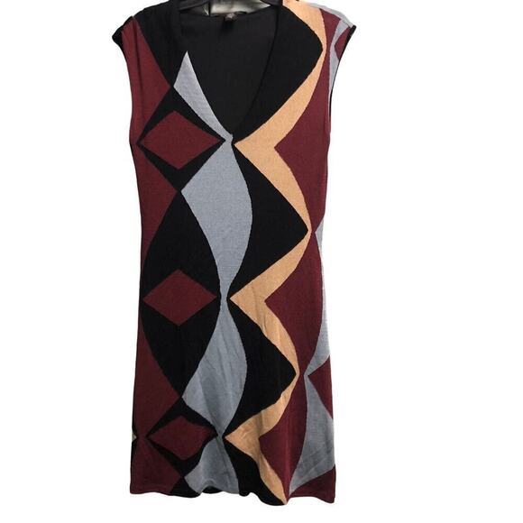 Laundry Shelli Segal Womens Size Medium Bold Print Dress Stretch Patterned - Picture 1 of 3